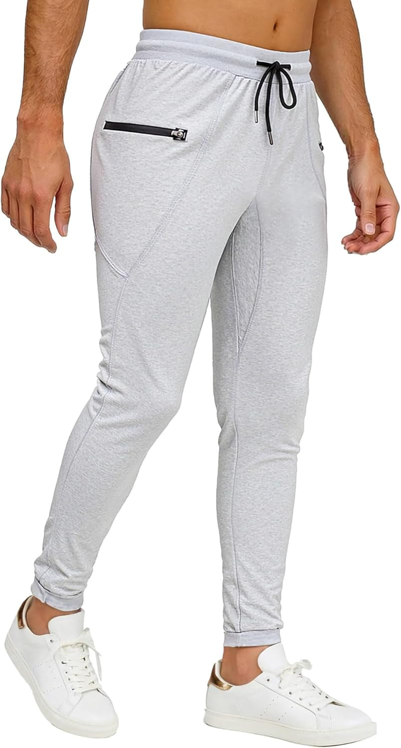 Mens Slim Joggers Tapered Sweatpants Gym Workout Pants for Running Athletic Casual