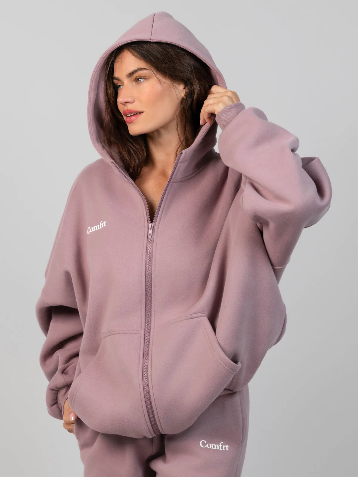 Cloud Zip Hoodie For Matured Women