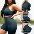 Scrunch Butt Lifting Seamless Shorts for ladies High Waist Tummy Control Workout Biker Shorts Ruched Booty Lifting Leggings