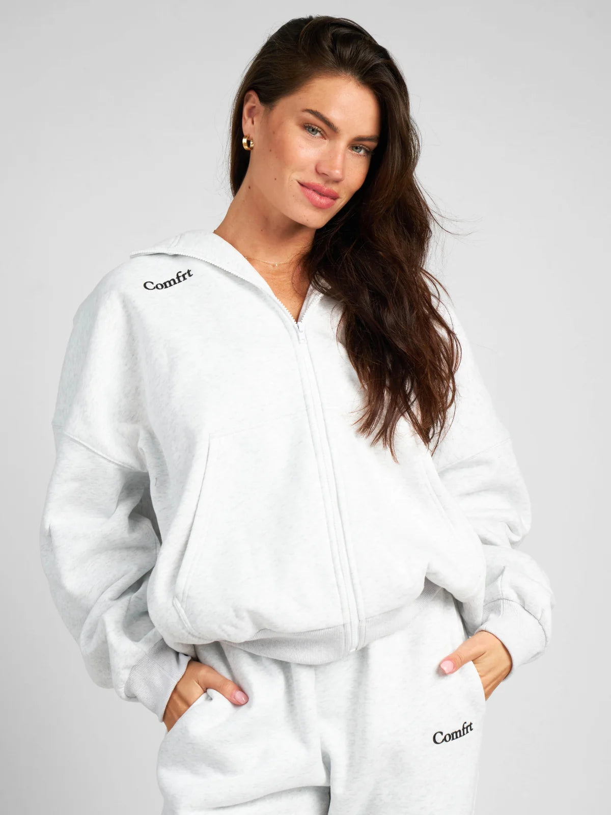 Cloud Zip Hoodie For Matured Women