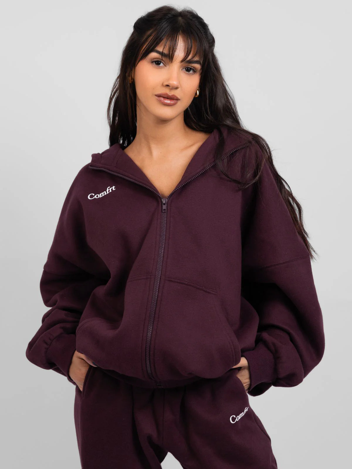 Cloud Zip Hoodie For Matured Women