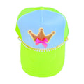 She Wears the Crown Trucker Hat / Neon Yellow & White Trucker Hat / Gold Crown Trucker Hat