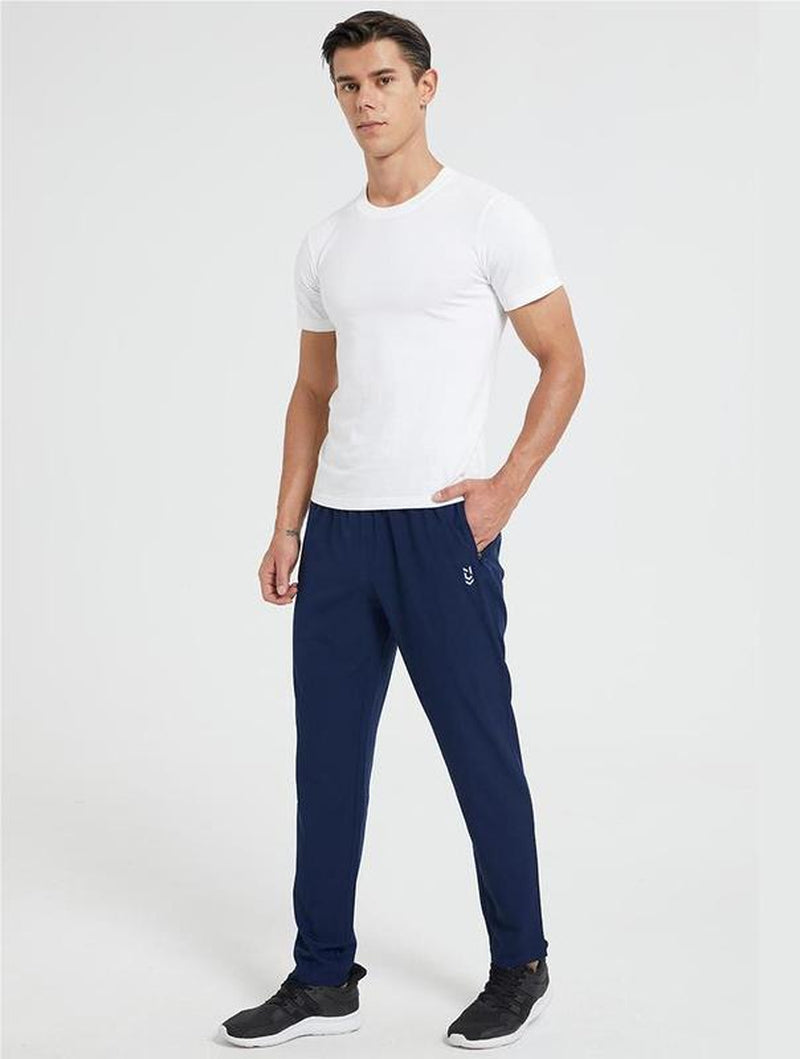 2 Pack Men'S Sweatpants with Zipper Pockets Jogging Pants Suit Tapered Athletic Pants for Men Running,Workout,Lounge