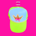 She Wears the Crown Trucker Hat / Neon Yellow & White Trucker Hat / Gold Crown Trucker Hat