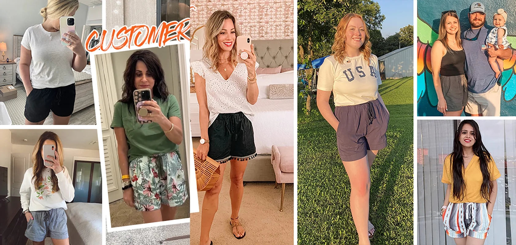 Womens Casual Shorts Elastic Waist Drawstring Shorts Pants with Pockets Summer Beach Floral Shorts