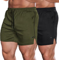 Men'S 2 Pack Gym Workout Shorts Quick Dry Athletic Shorts 5 Inch Lightweight Sports Running Shorts with Pockets