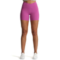 Aoxjox Women'S Workout Trinity Cross-Waist Yoga Shorts 6