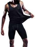 Mens Muscle Gym Tank Top Dry Fit Y-Back Sleeveless 3 Pack,Black,Us Size XL