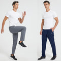 Men'S 2 Pack Sweatpants with Zipper Pockets Jogging Pants Suit Tapered Athletic Pants for Men Running,Workout,Lounge Men'S Tapered