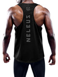 Mens Muscle Gym Tank Top Dry Fit Y-Back Sleeveless 3 Pack,Black,Us Size XL