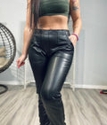 Girls Night In Faux Leather Joggers - RegPlus