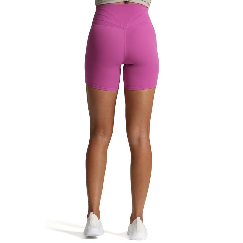 Aoxjox Women'S Workout Trinity Cross-Waist Yoga Shorts 6"