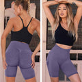 Scrunch Butt Lifting Seamless Shorts for Women High Waist Tummy Control Workout Biker Shorts Ruched Booty Lifting Leggings